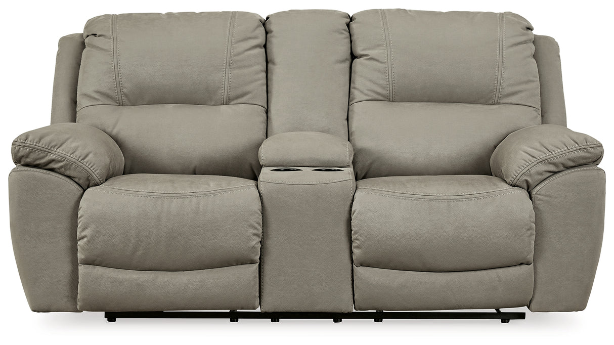 Next-Gen Putty Gaucho Power Reclining Loveseat With Console