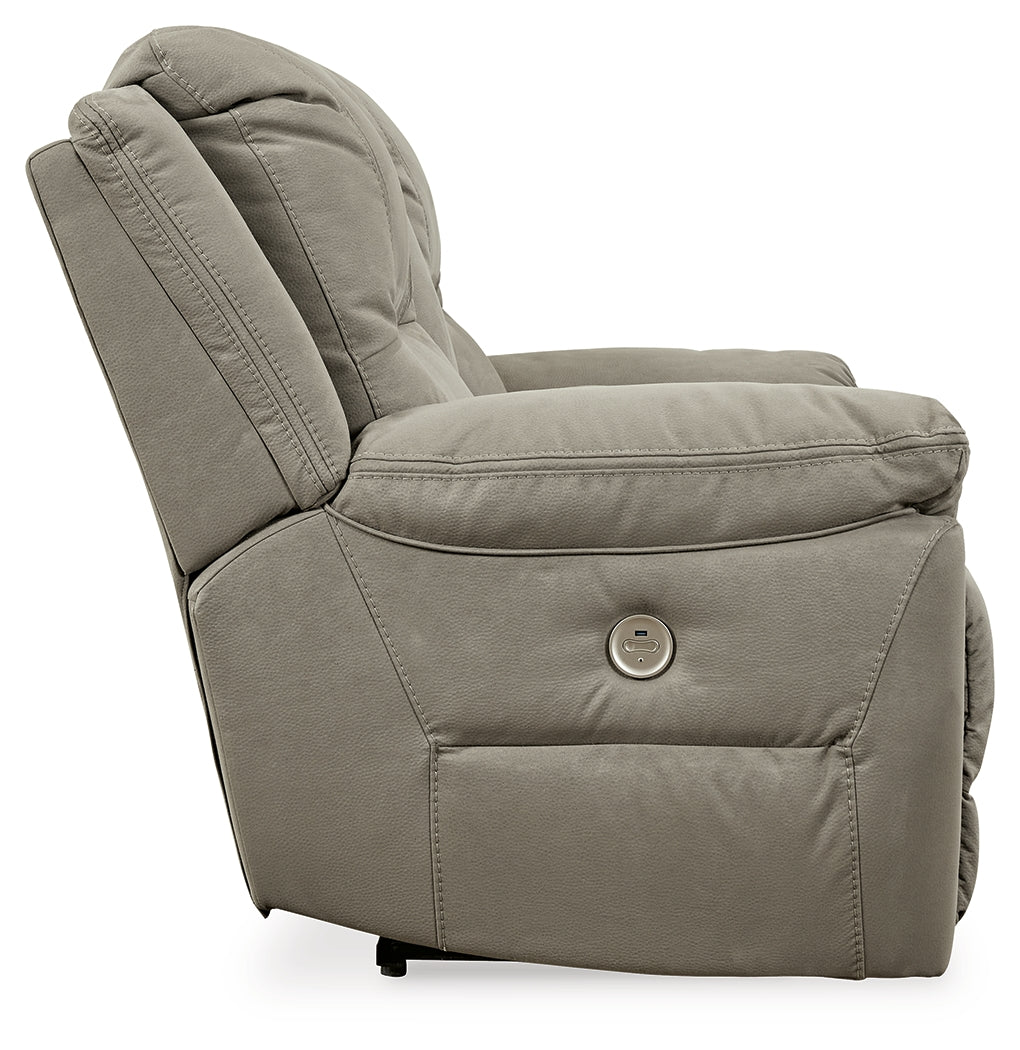 Next-Gen Putty Gaucho Power Reclining Loveseat With Console