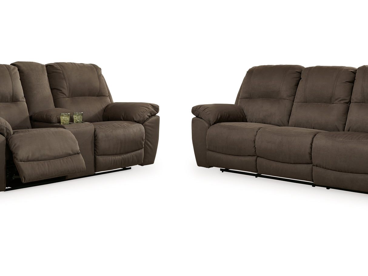 Next-Gen Gaucho Espresso Reclining Sofa And Loveseat