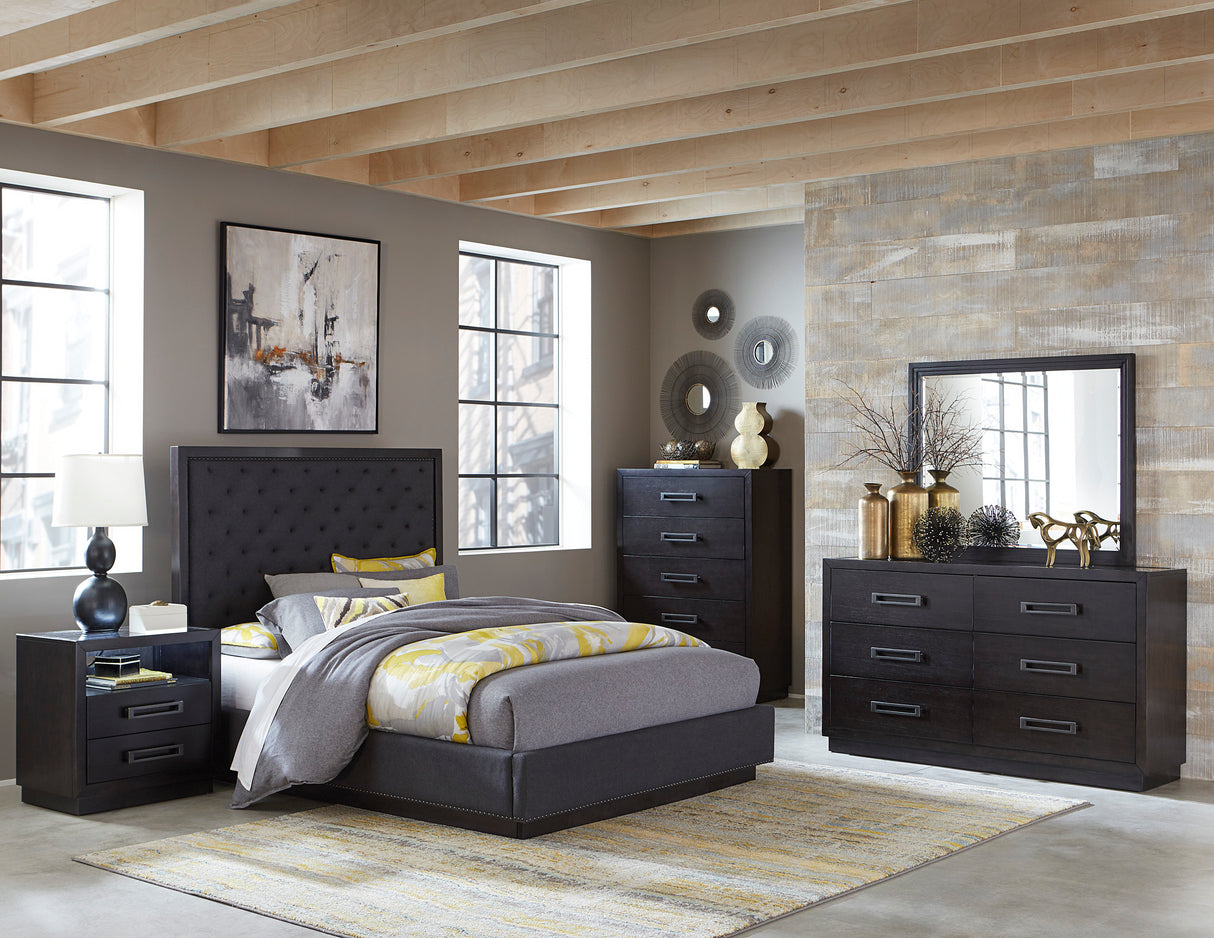 Larchmont Charcoal Queen Bed