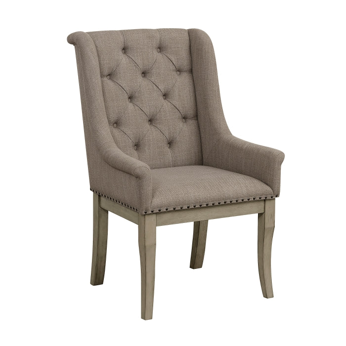 Vermillion Subtle Bisque Arm Chair