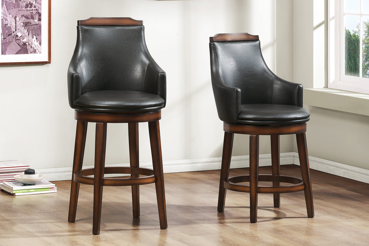 Bayshore Brown Swivel Counter Height Chair