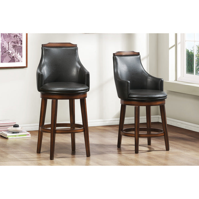 Bayshore Brown Swivel Pub Height Chair