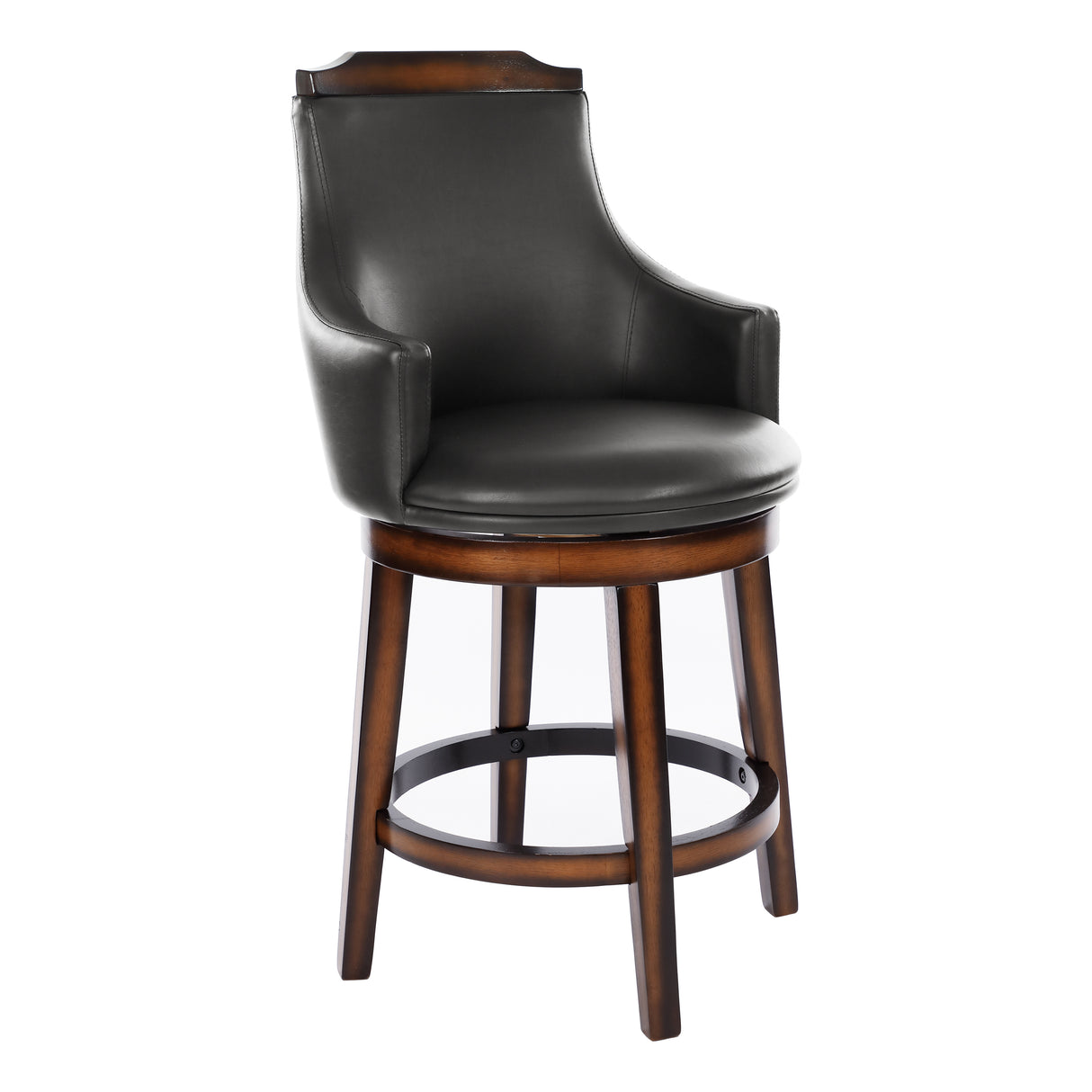 Bayshore Brown Swivel Counter Height Chair