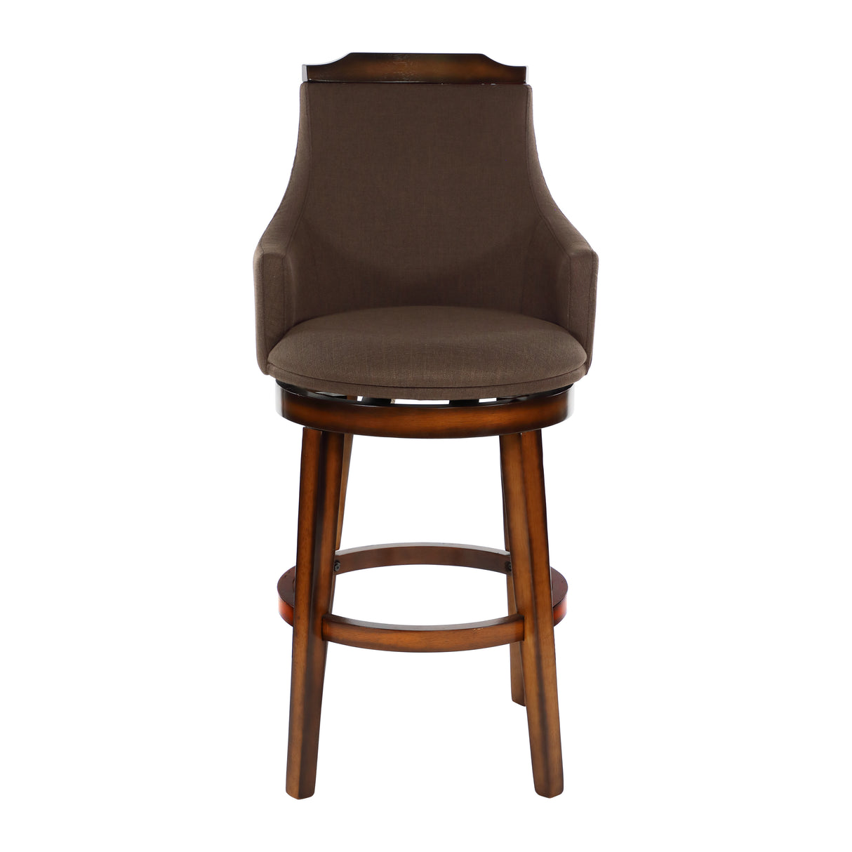 Bayshore Burnished Oak Swivel Pub Height Chair
