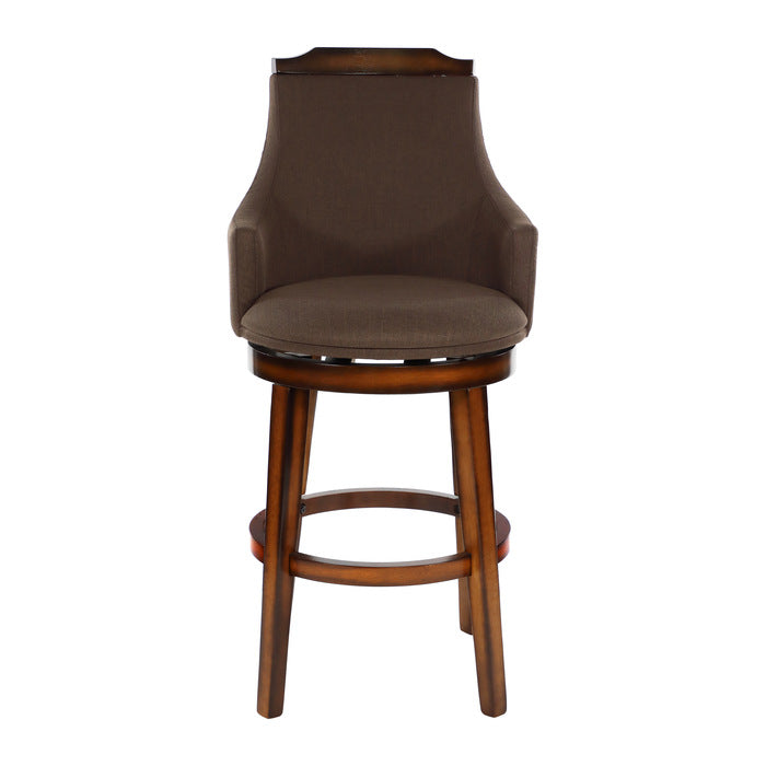 Bayshore Burnished Oak Swivel Pub Height Chair