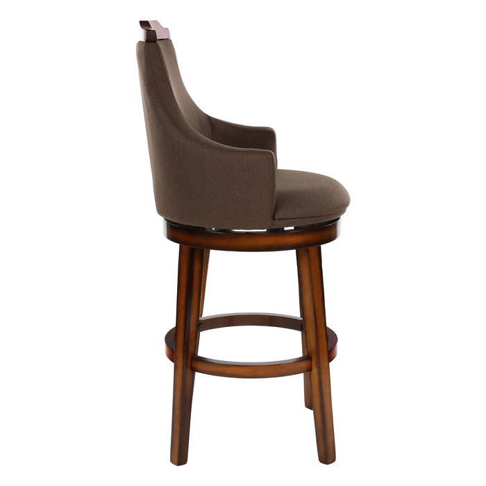 Bayshore Burnished Oak Swivel Pub Height Chair
