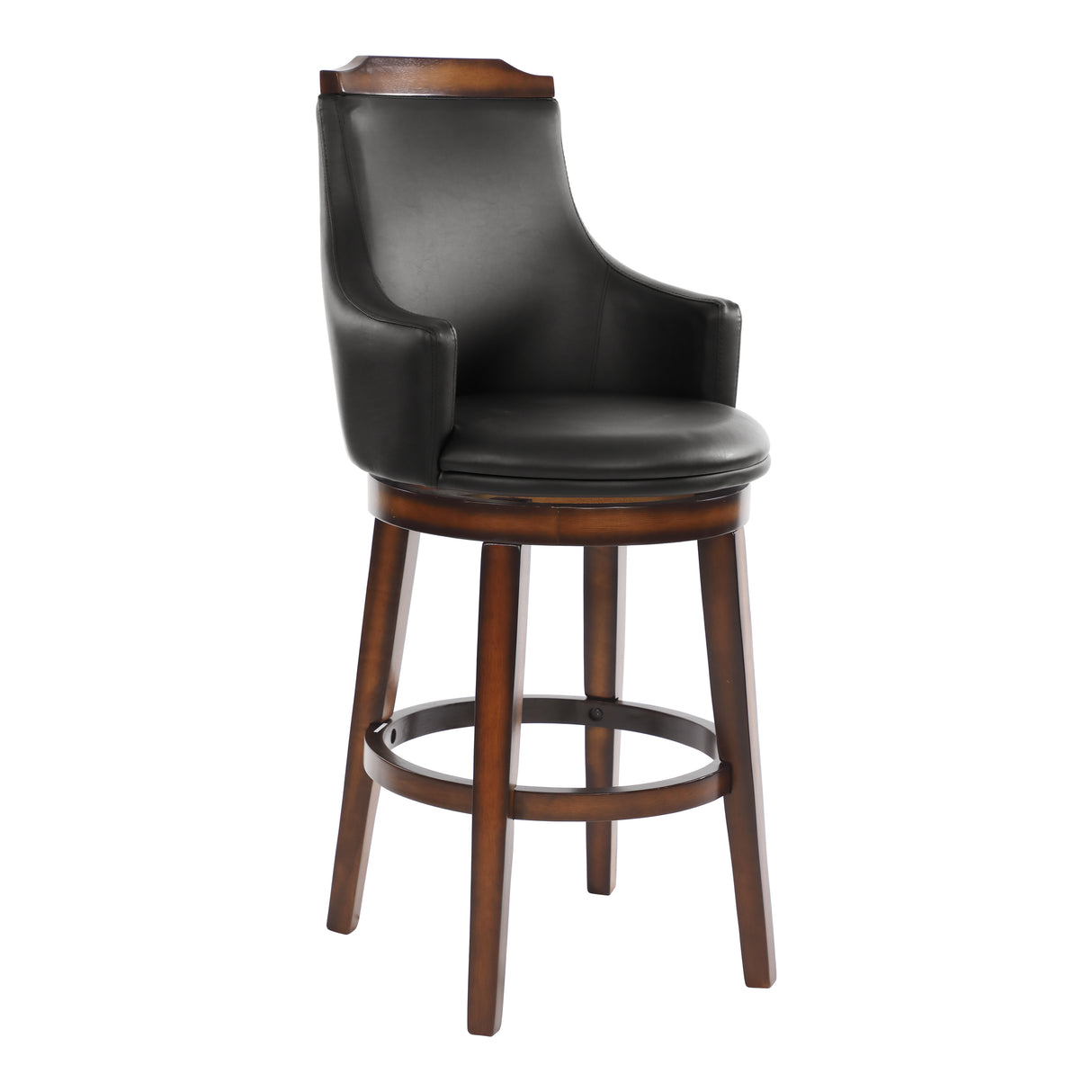 Bayshore Brown Swivel Pub Height Chair