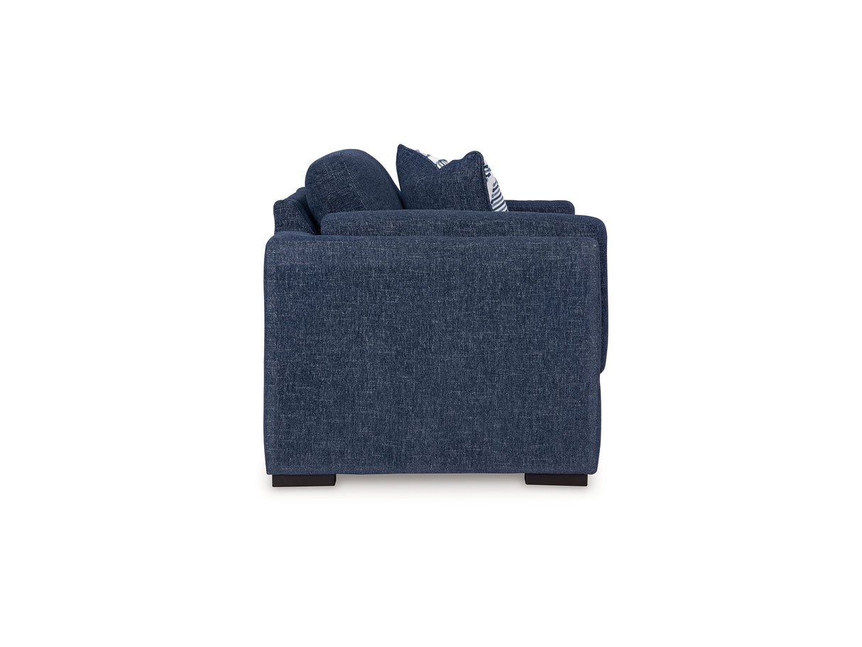 Evansley Navy Oversized Chair And Ottoman