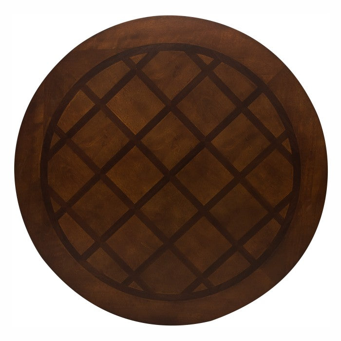 Lordsburg Brown Cherry Round Dining Table