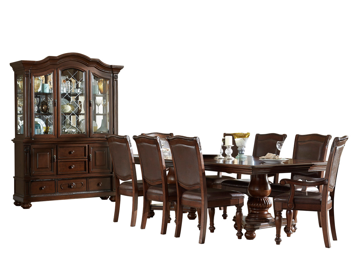 Lordsburg Brown Cherry Buffet & Hutch