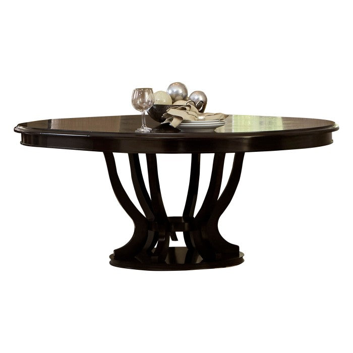 Savion Espresso Round/Oval Dining Table