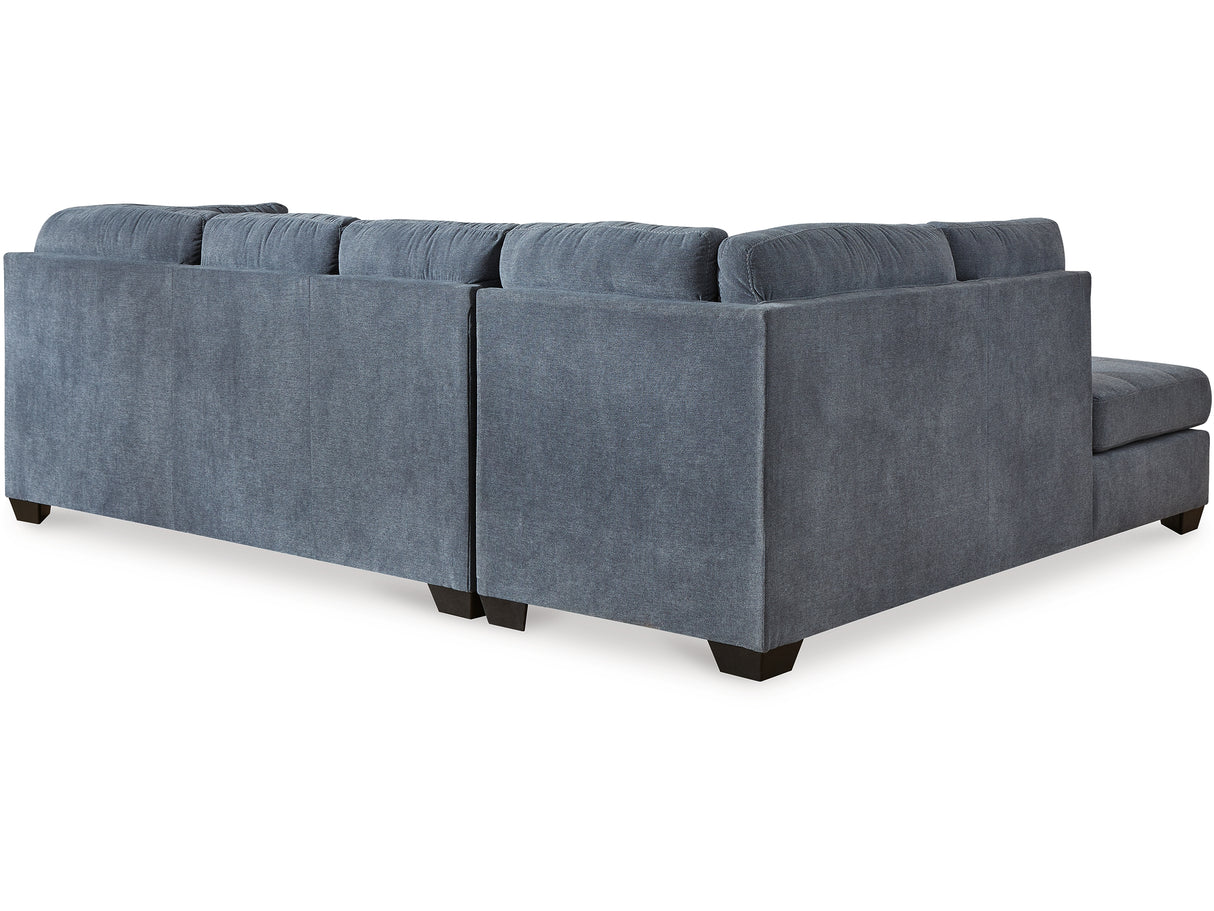 Marleton Denim 2-Piece Sleeper Left-Arm Facing Sectional With Chaise
