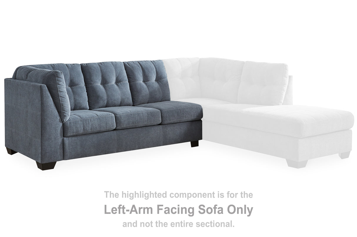 Marleton Denim Left-Arm Facing Sofa