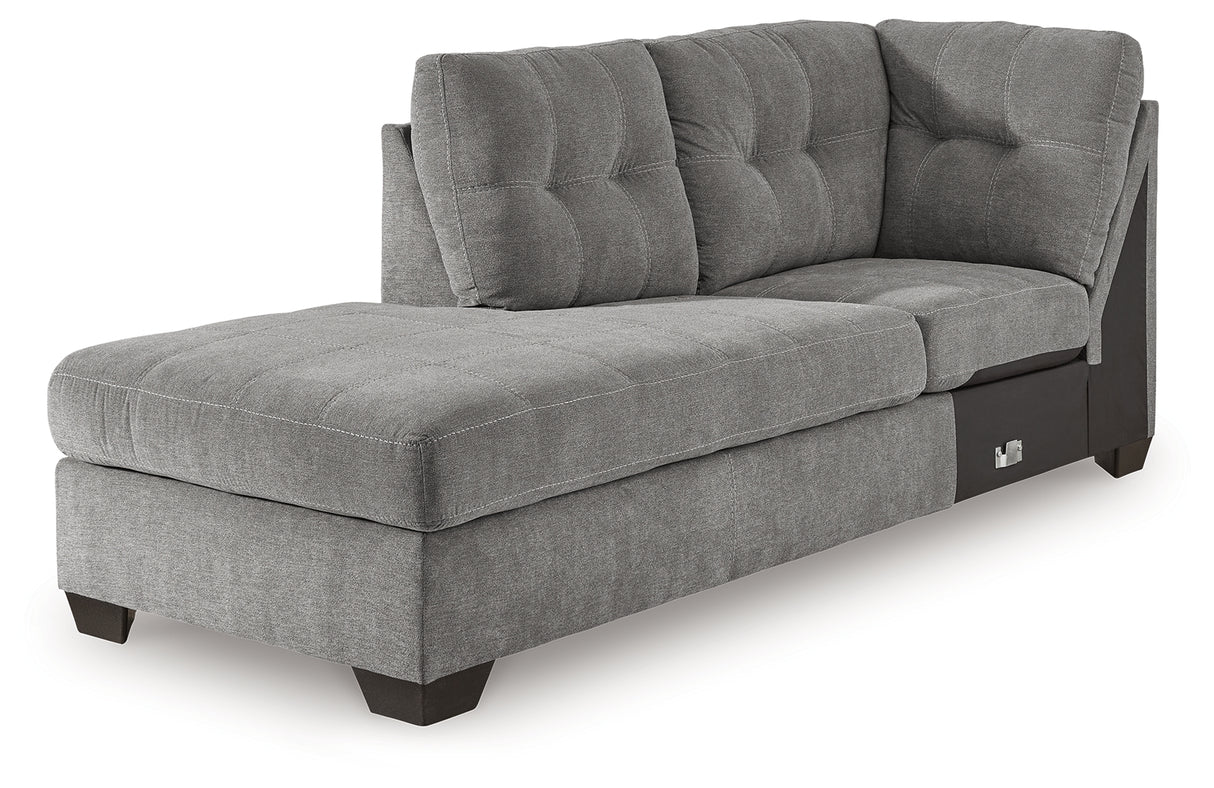 Marleton Gray Left-Arm Facing Corner Chaise