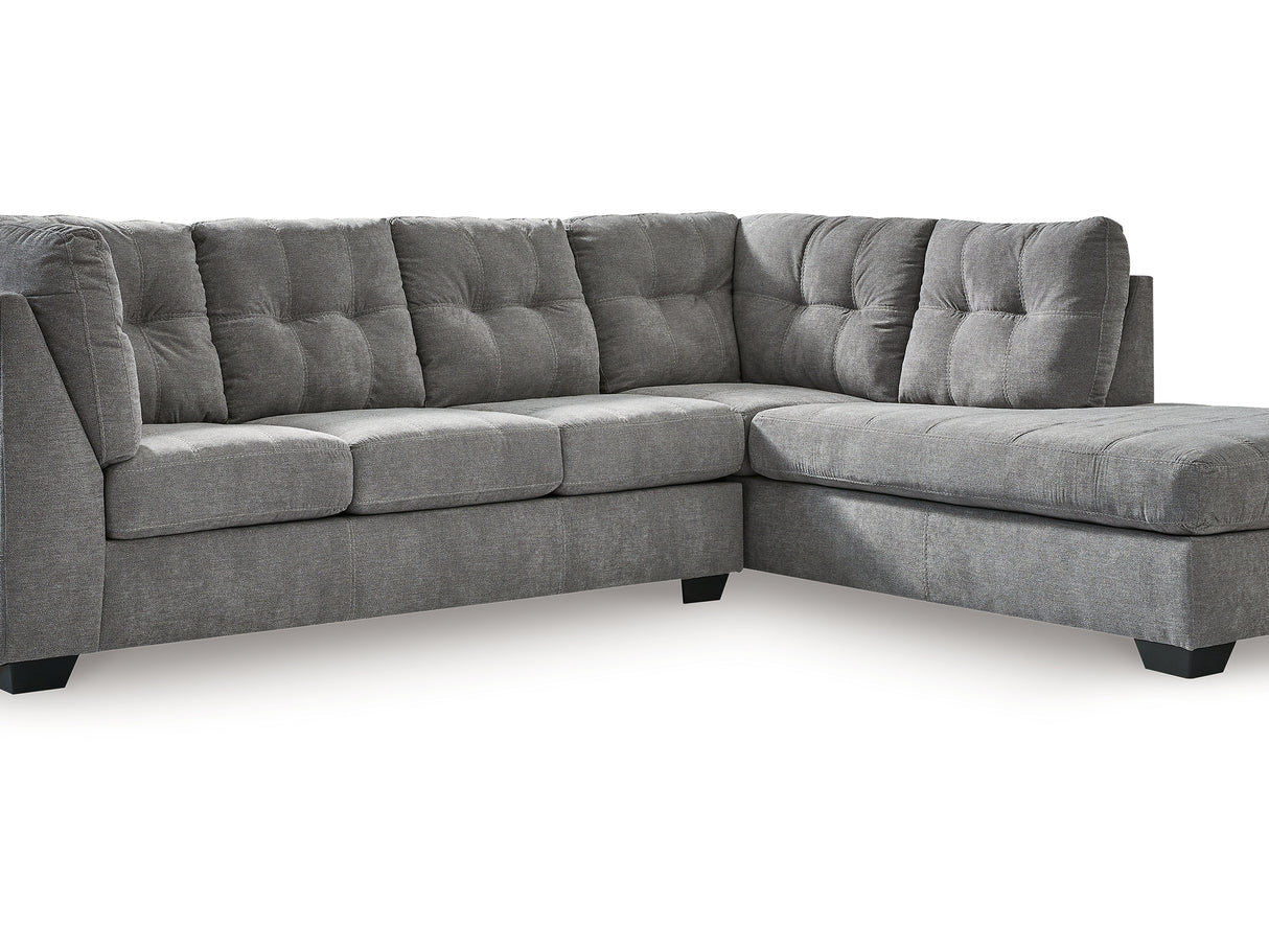 Marleton Gray 2-Piece Right-Arm Facing Sectional With Chaise