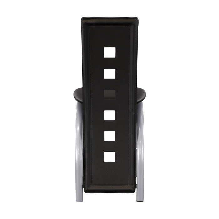 Sona Black/Silver Counter Chair