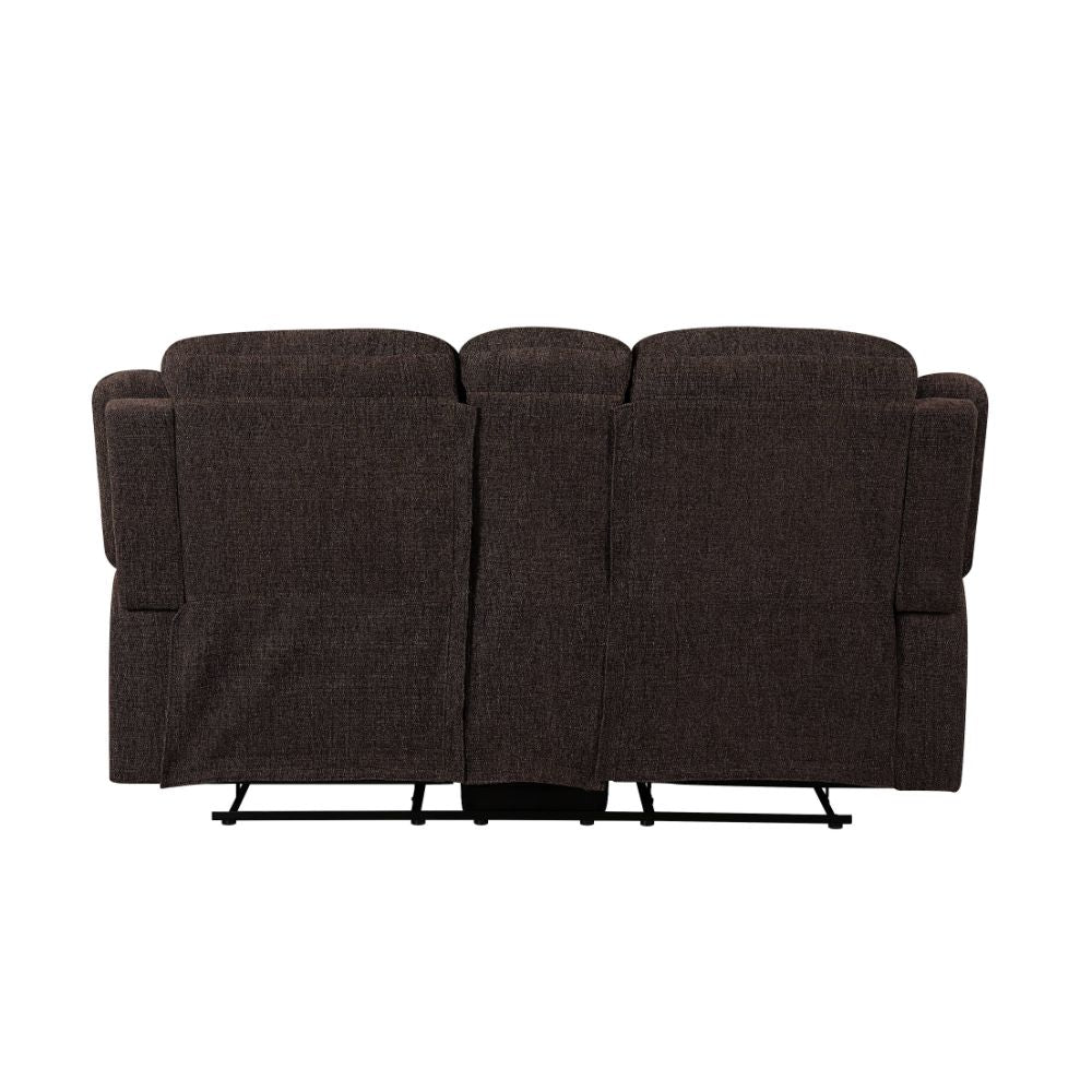Madden Brown Chenille Loveseat