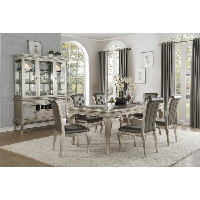 Crawford Silver Extendable Dining Table