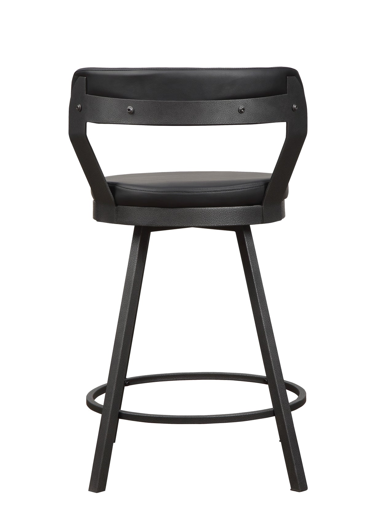 Appert Black/Dark Gray Swivel Counter Chair