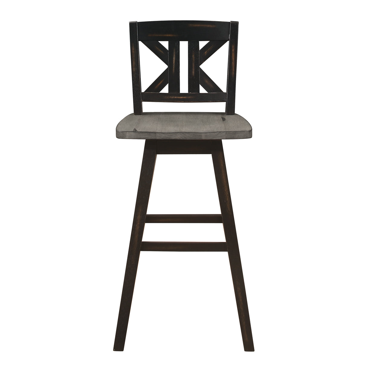 Amsonia Black Swivel Pub Counter Height Chairs