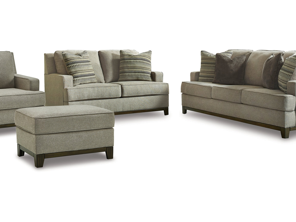 Kaywood Granite Sofa, Loveseat, Chair And Ottoman