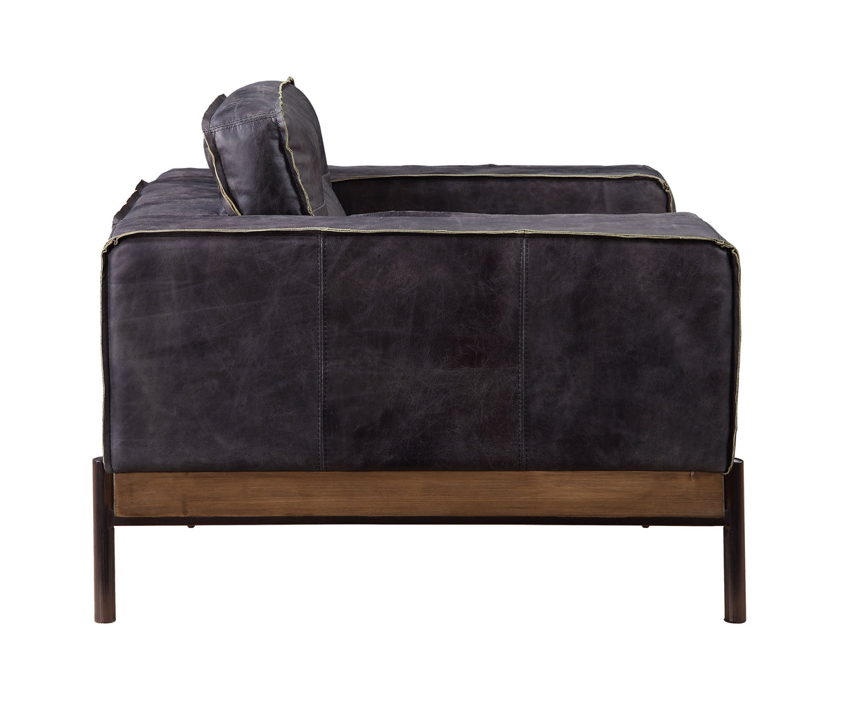 Silchester Antique Ebony Top Grain Leather Sofa
