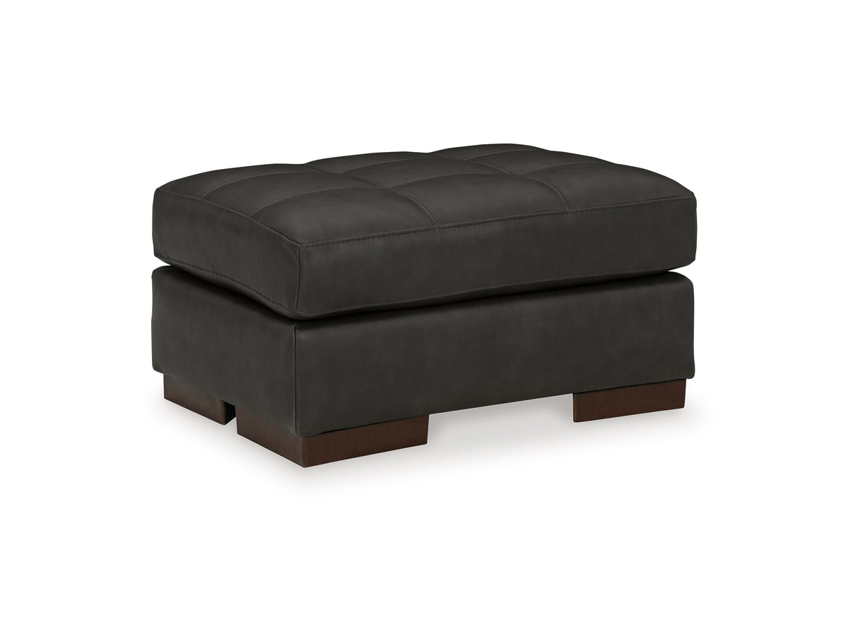 Luigi Thunder Oversized Chair And Ottoman