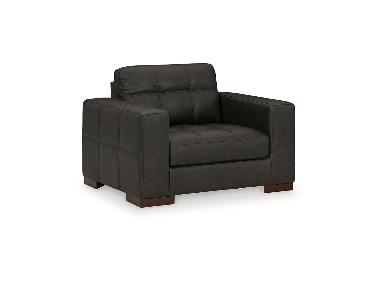 Luigi Thunder Oversized Chair And Ottoman