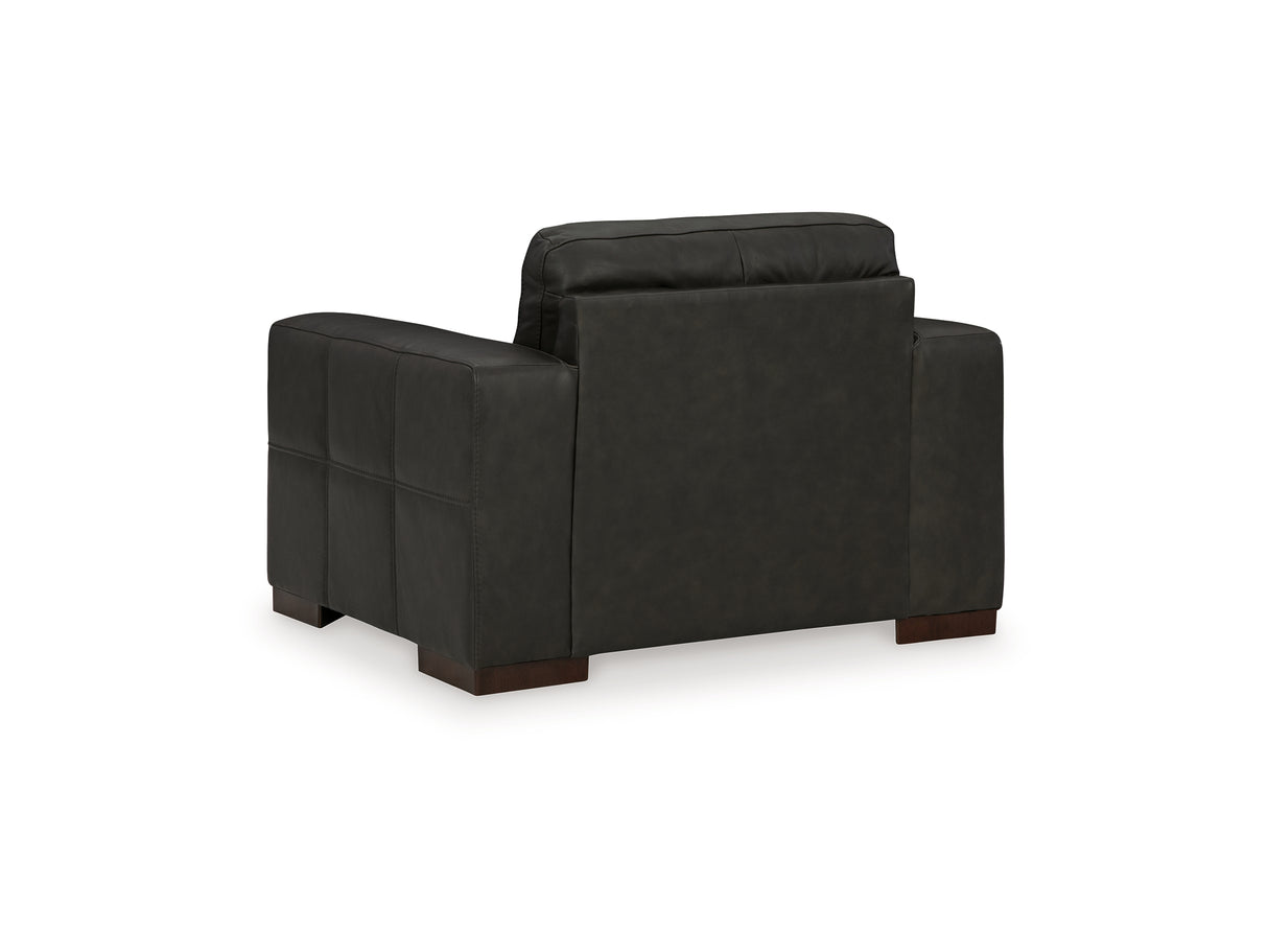 Luigi Thunder Oversized Chair And Ottoman