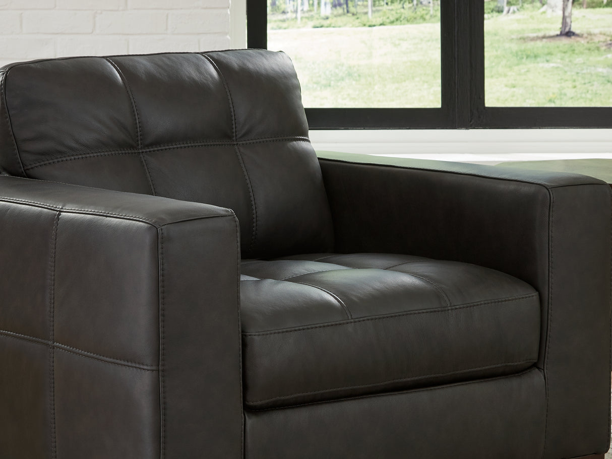 Luigi Thunder Oversized Chair And Ottoman