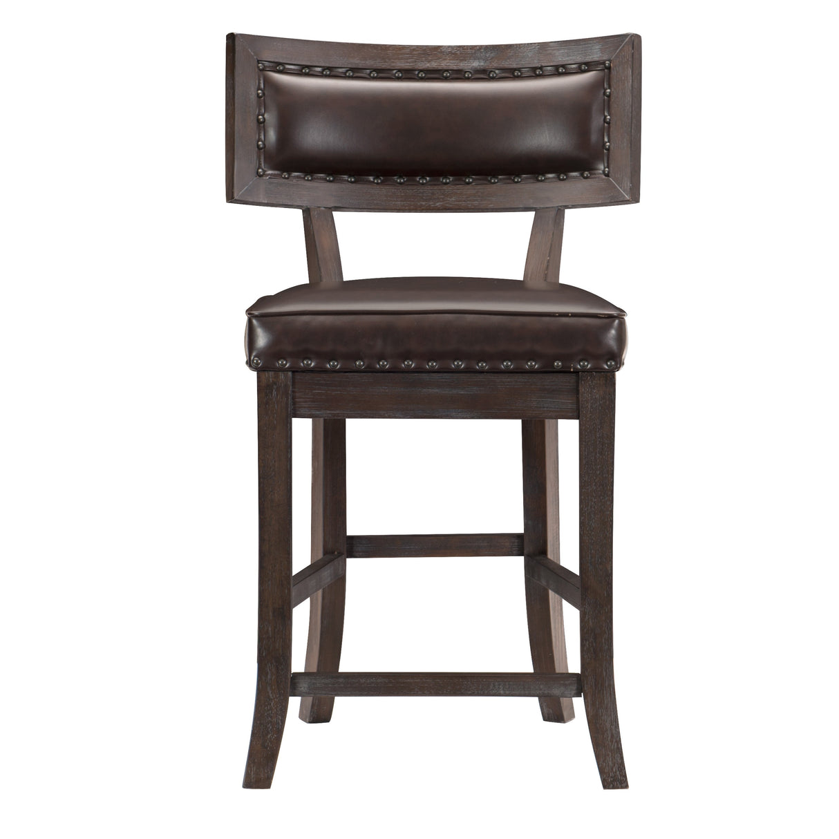 Oxton Dark Cherry/Faux Leather Counter Chair
