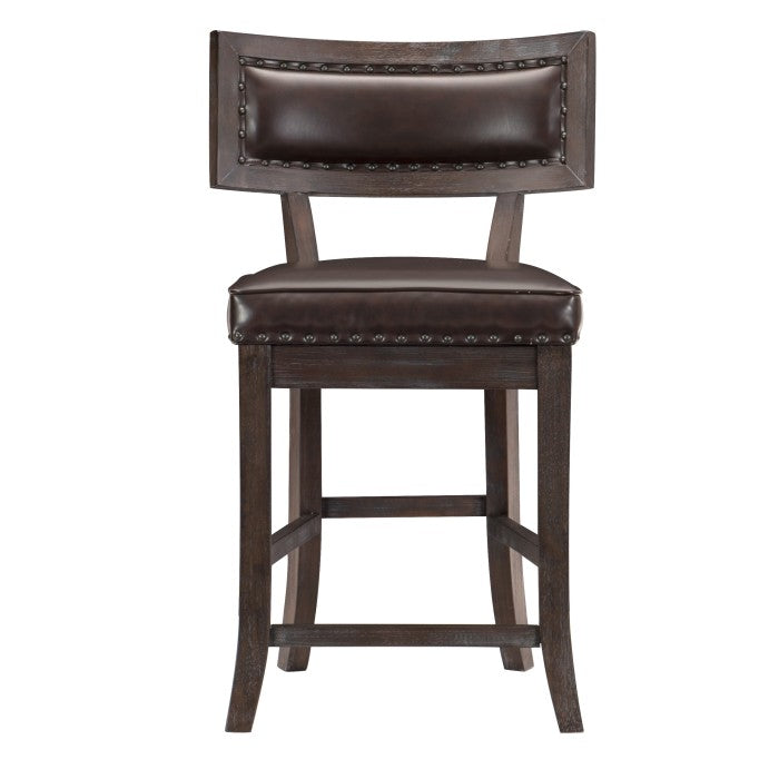 Oxton Dark Cherry/Faux Leather Counter Chair