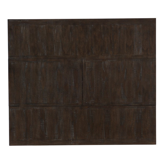 Oxton Distressed Dark Cherry Counter Height Table With Storage Base