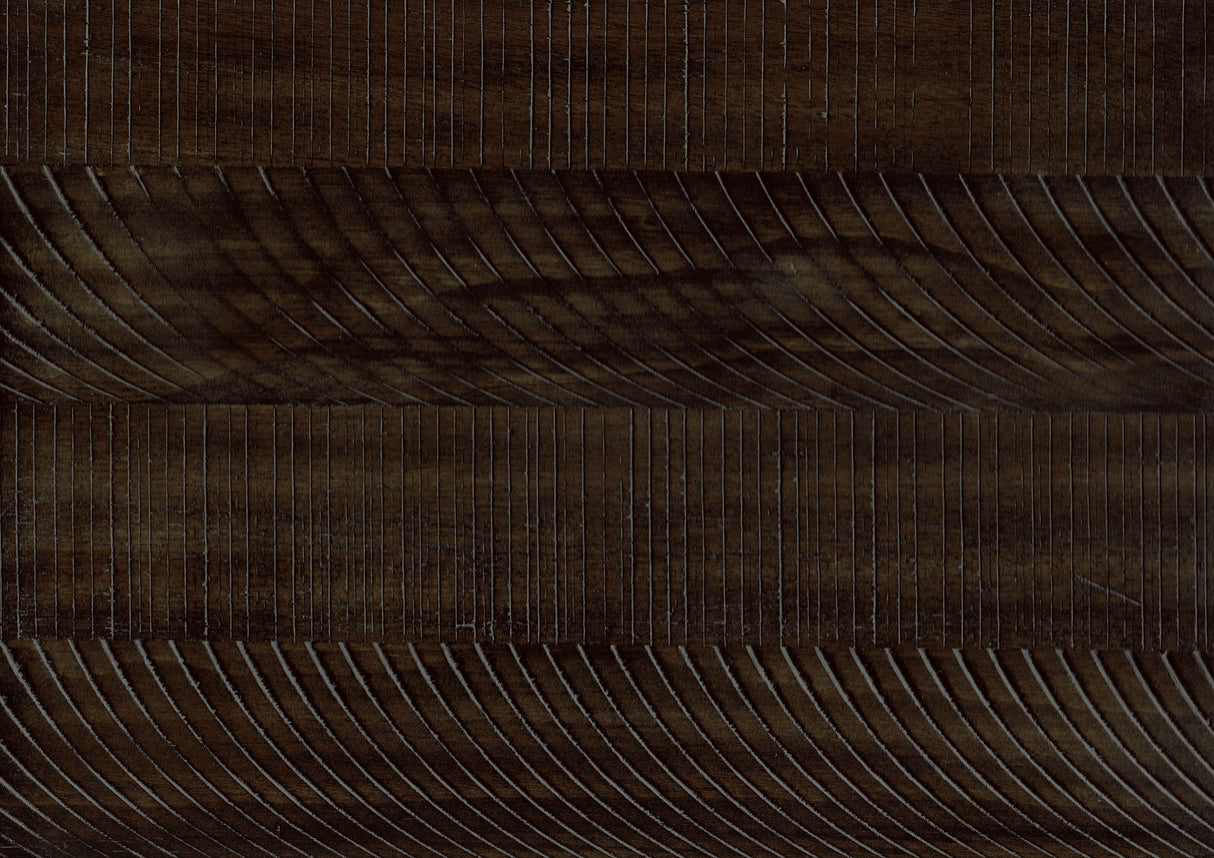 Oxton Distressed Dark Cherry Counter Height Table With Storage Base