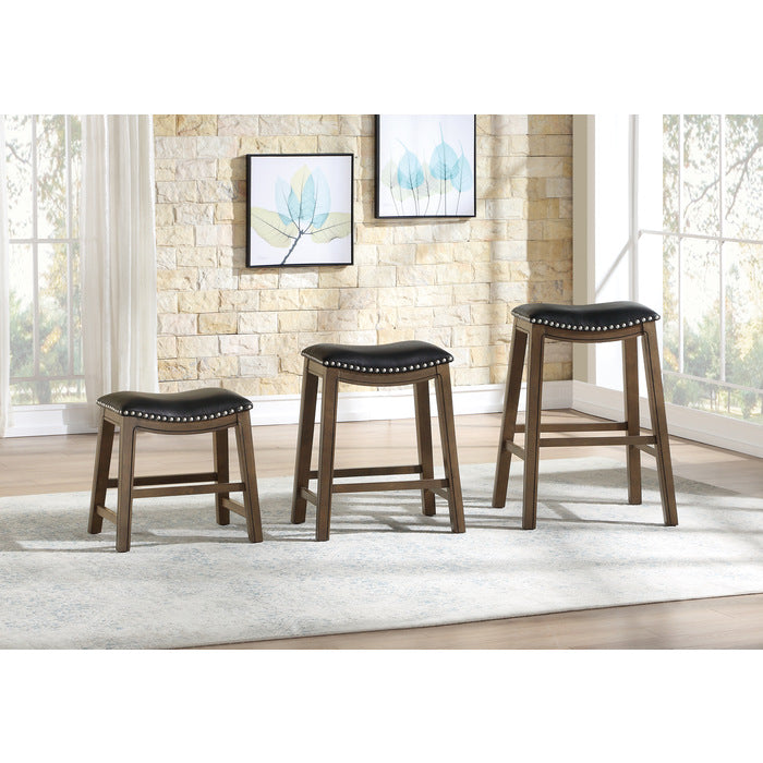 Ordway Black/Brown Counter Height Stool, Black
