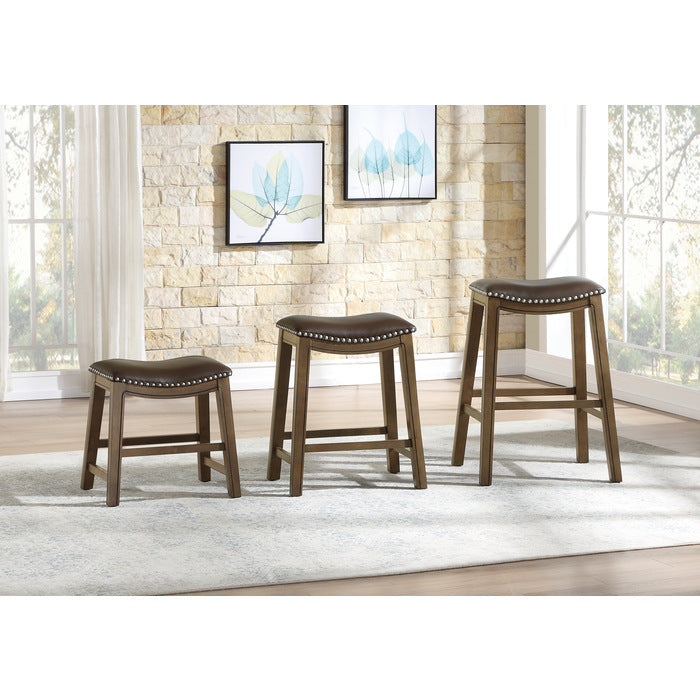 Ordway Brown/Brown Counter Height Stool, Brown