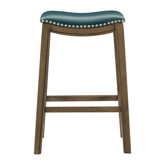 Ordway Green/Brown Pub Height Stool, Green
