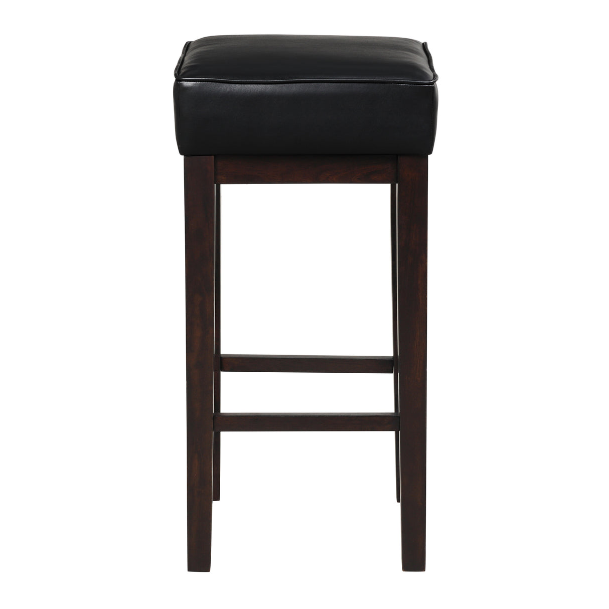 Pittsville Black/Espresso Pub Height Stool, Set of 2