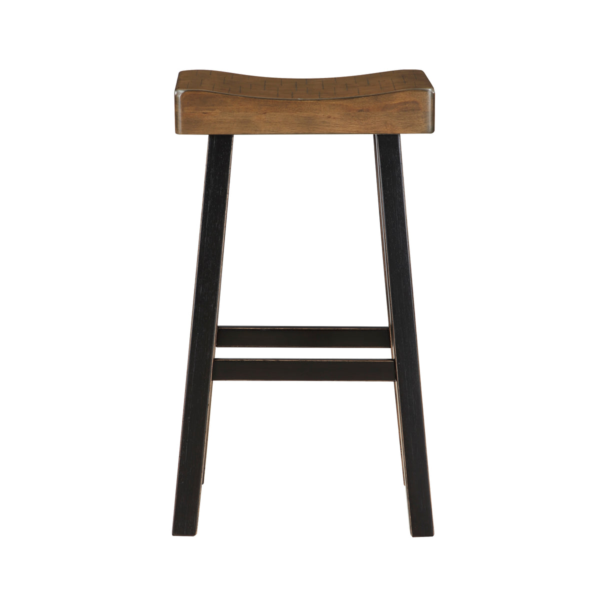 Caspian Black And Brown Pub Height Stool