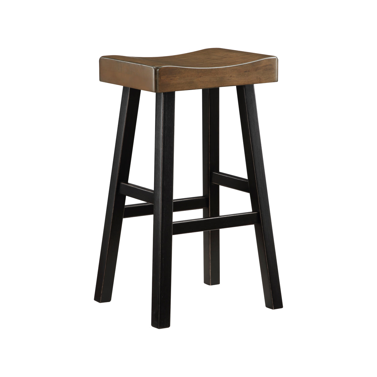 Caspian Black And Brown Pub Height Stool