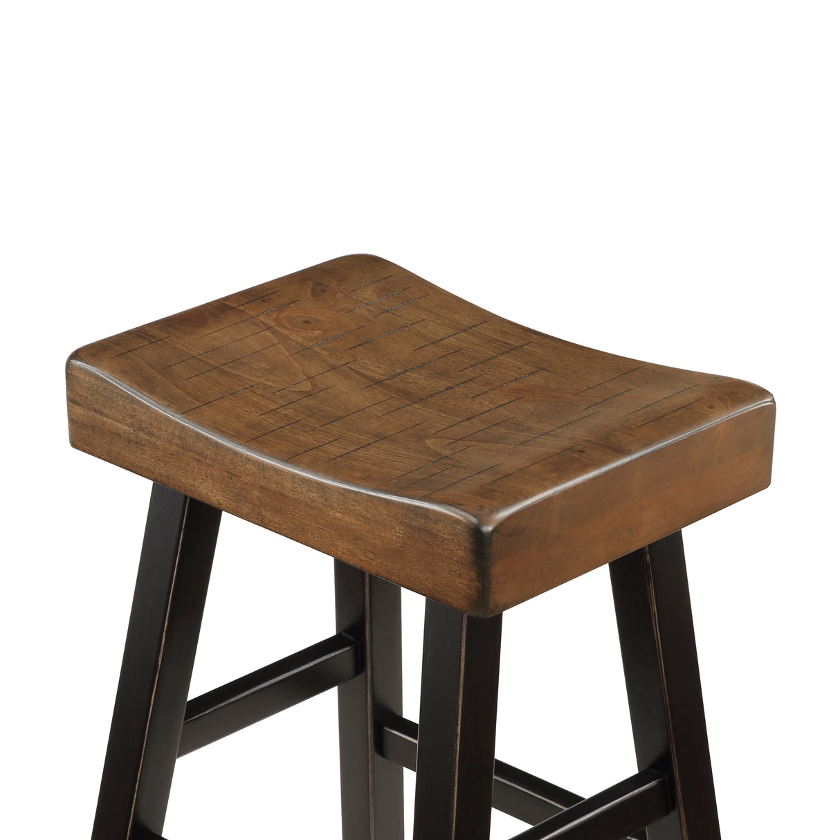 Caspian Black And Brown Pub Height Stool