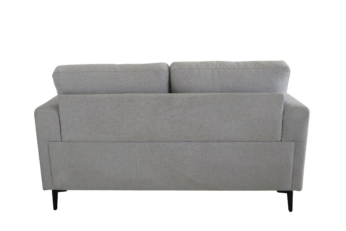 Kyrene Light Gray Linen Loveseat
