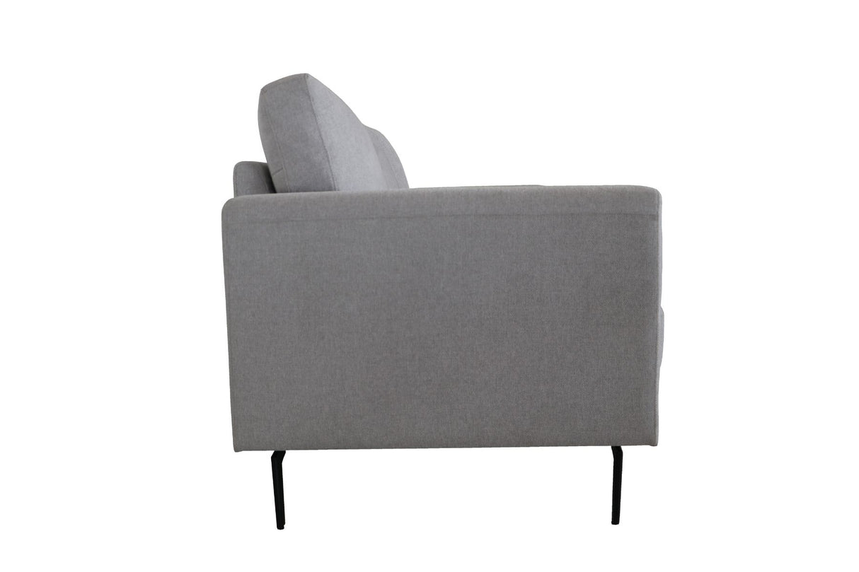 Kyrene Light Gray Linen Loveseat
