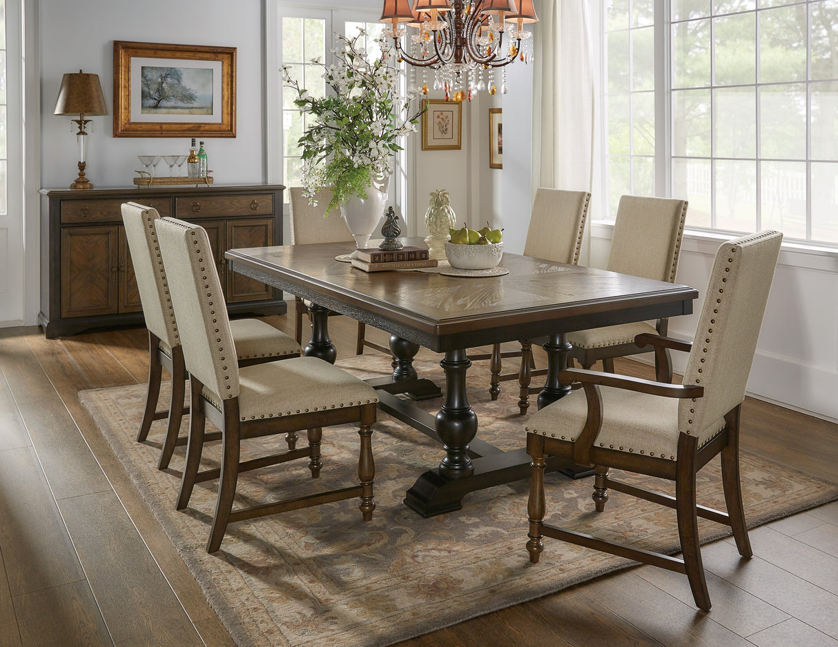 Stonington Brown And Charcoal Dining Table