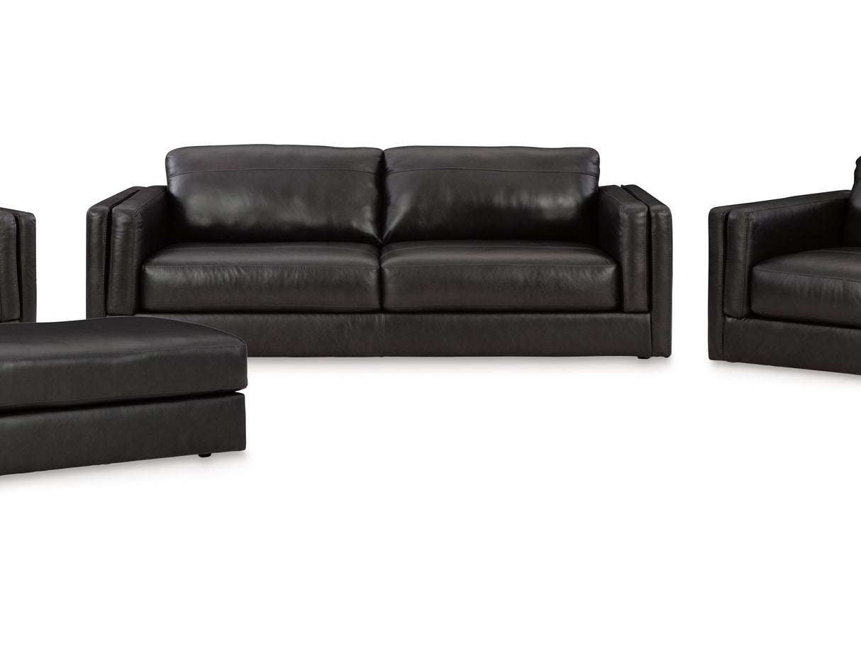 Amiata Onyx Sofa, Loveseat, Oversized Chair And Ottoman