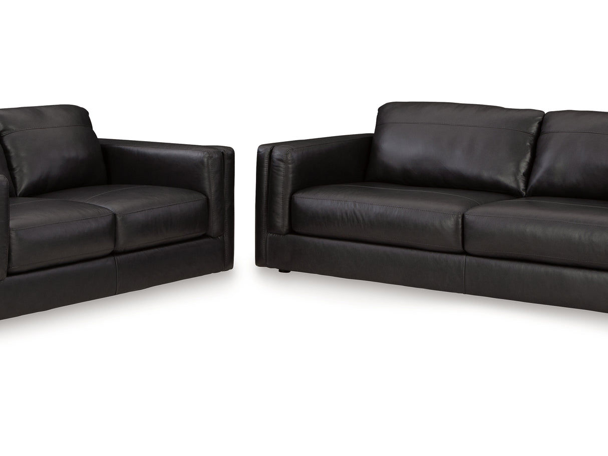 Amiata Onyx Sofa And Loveseat