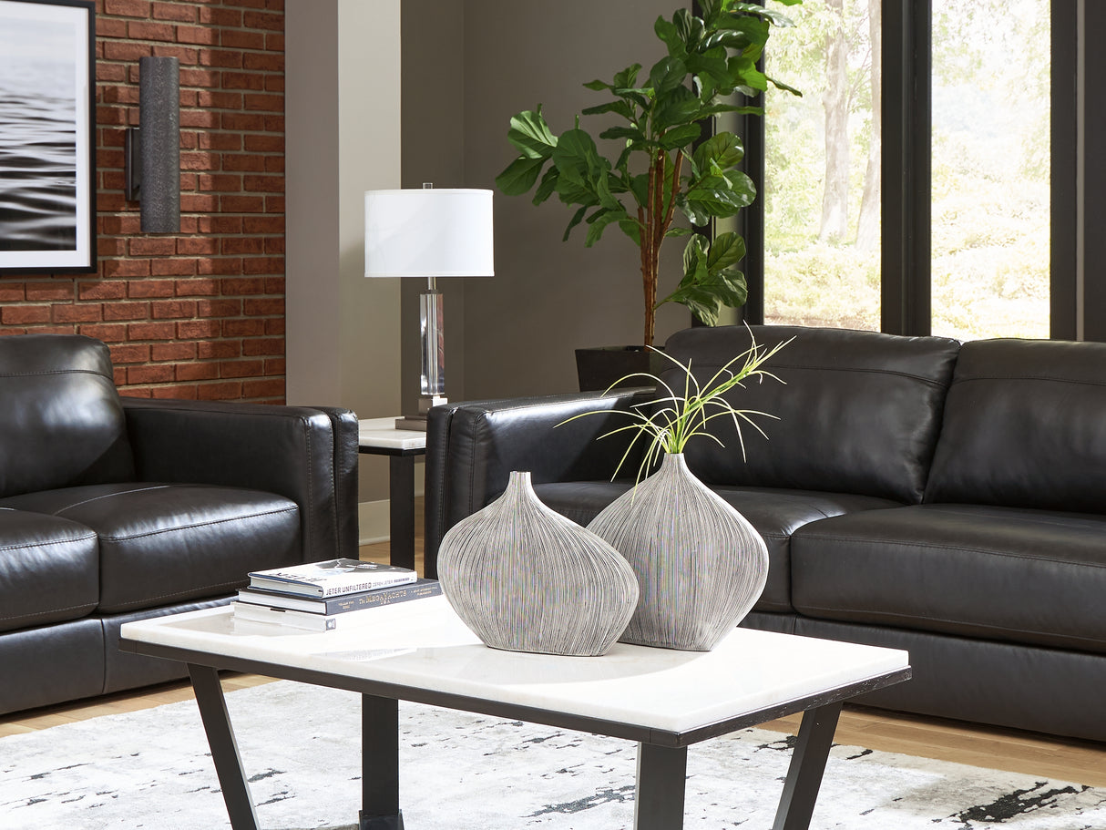 Amiata Onyx Sofa And Loveseat