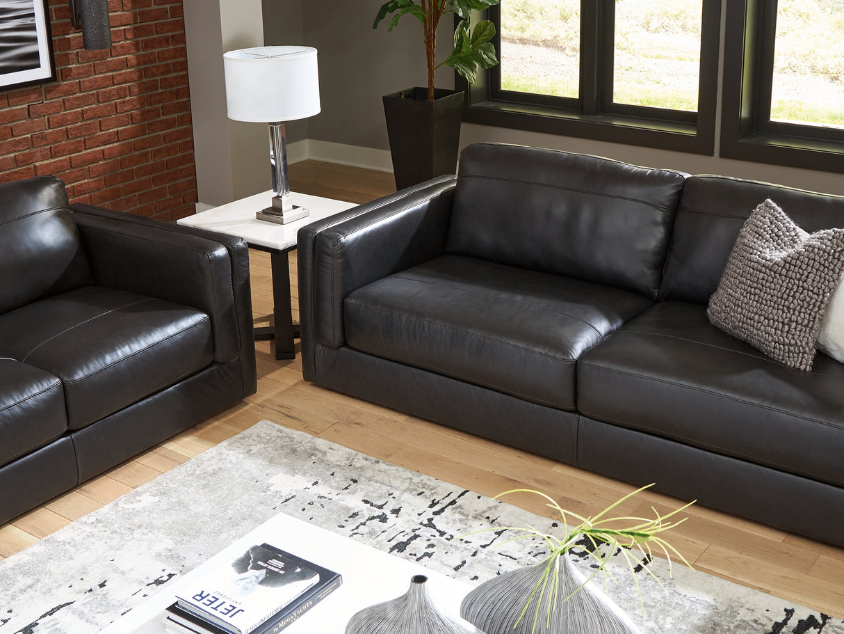 Amiata Onyx Sofa And Loveseat