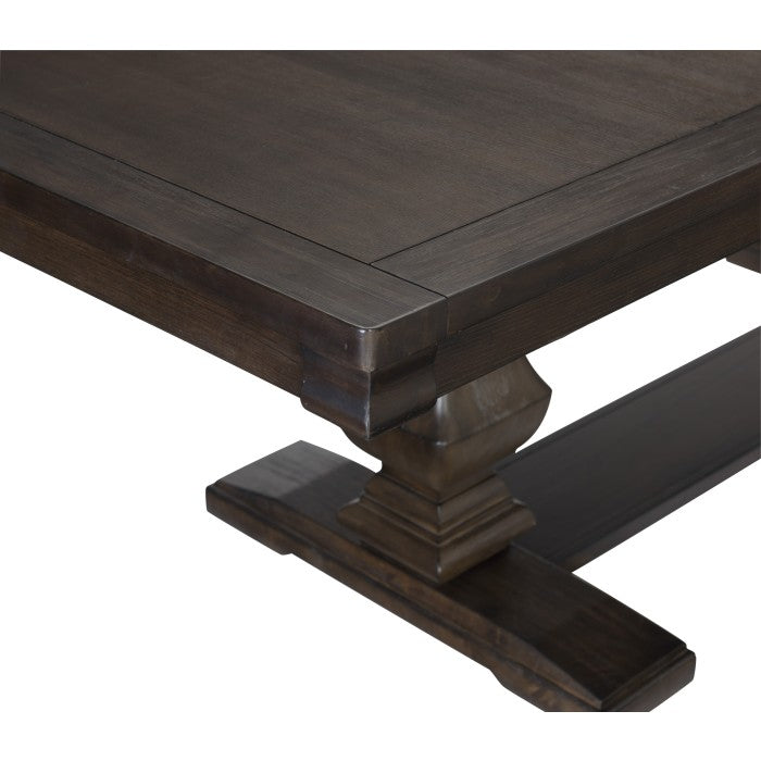 Southlake Wire Brushed Rustic Brown Dining Table